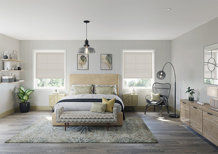 Geometric Tiles, Light Taupe - Twist&Fit Roller Blind - Image 8